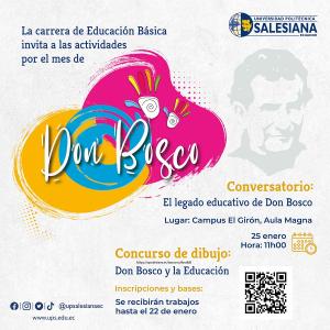 Afiche promocional de las Festividades de Don Bosco